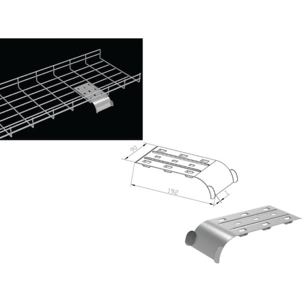 Kable Kontrol Cable Tray Cable-Guider Waterfall Attachment - 3.5" KK-WTRFL-EZ - main